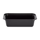 16 oz Rectangular Black Container with Lid 150 pcs/case$22.99