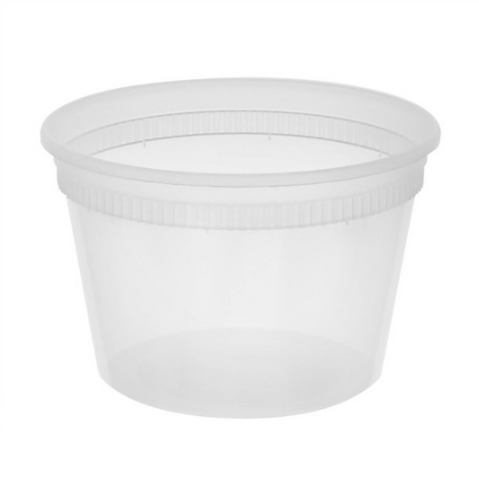 16 oz Pactiv Microwavable Deli Containers with Lids 240 pcs