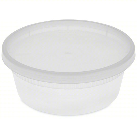 8 oz Microwavable Soup Deli Containers with Lids 240 pcs