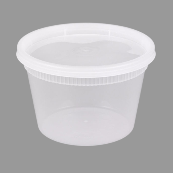 16 oz Pactiv Microwavable Deli Containers with Lids 240 pcs